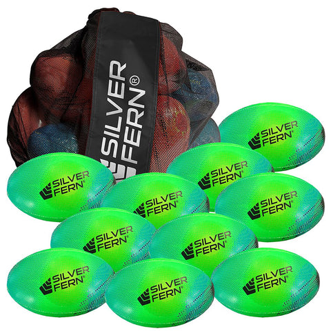 Image of Silver Fern Astro Training Rugby Ball - 10 Pack, Size: 4