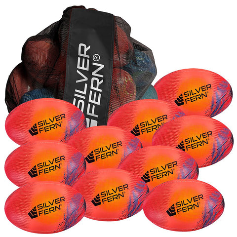 Image of Silver Fern Astro Training Rugby Ball - 10 Pack, Size: 5