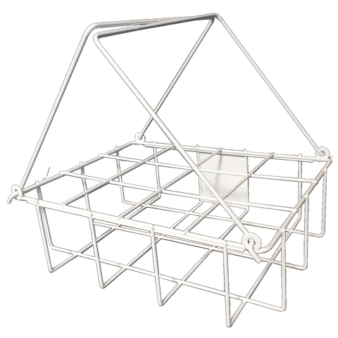 Image of Bottle Carrier - Plastic Coated Wire, Capacity: 12 Bottles