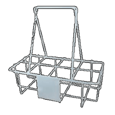 Image of Bottle Carrier - Plastic Coated Wire, Capacity: 8 Bottles