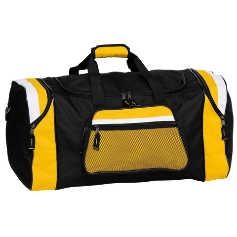 Image of Contrast Gear Sports Bag, Colour: Black/Gold/White