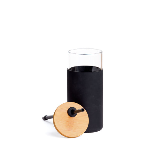 Image of Envy Glass Bottle, Colour: Black