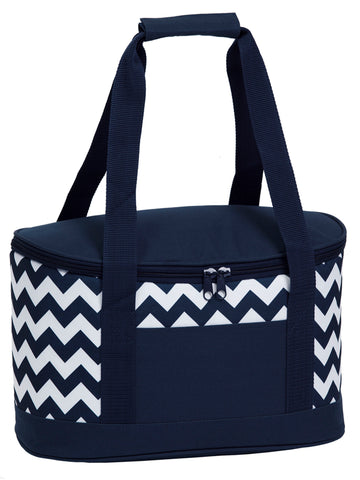 Image of Oasis Chevron Cooler, Colour: Navy/White