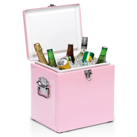 Image of Vintage Cooler Box, Colour: Pink