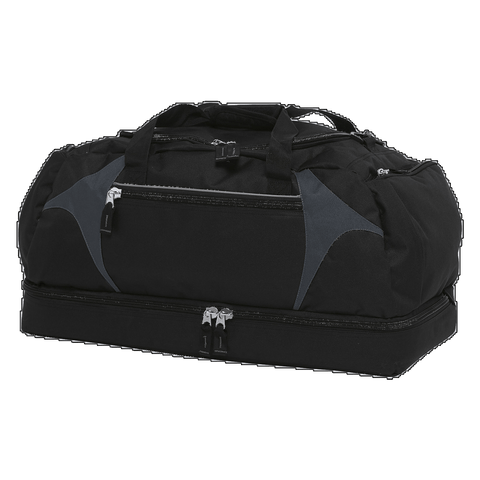 Image of Spliced Zenith Sports Bag, Colour: Black/Charcoal