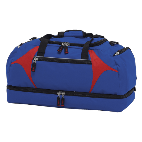 Image of Spliced Zenith Sports Bag, Colour: Royal/Red