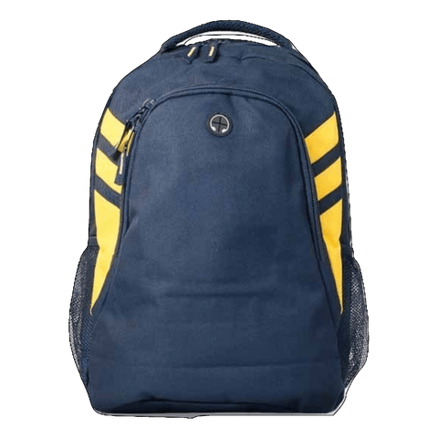 Image of Tasman Backpack, Colour: Navy/Gold