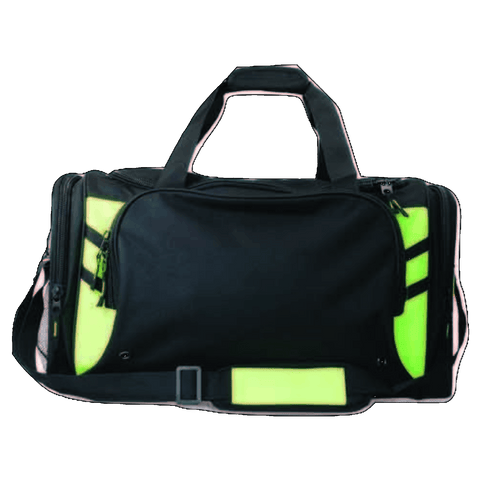 Image of Tasman Sports Bag, Colour: Black/Neon Green
