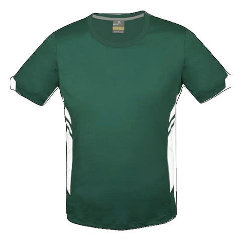 Image of Mens Tasman Tee, Colour: Bottle/White