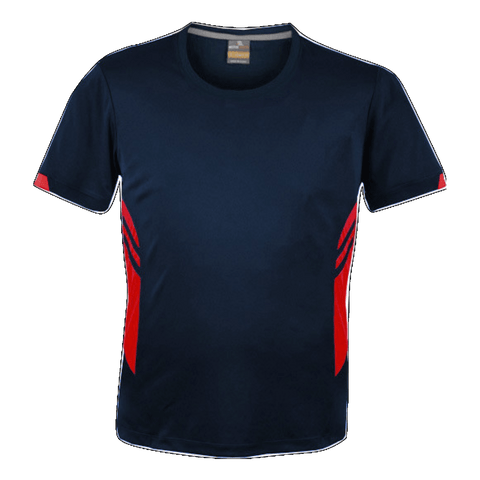 Image of Mens Tasman Tee, Colour: Navy/Red