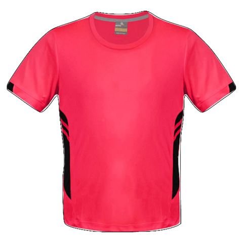 Image of Mens Tasman Tee, Colour: Neon Pink/Black