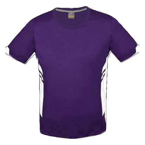 Image of Mens Tasman Tee, Colour: Purple/White