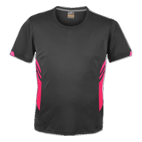 Image of Mens Tasman Tee, Colour: Slate/Neon Pink