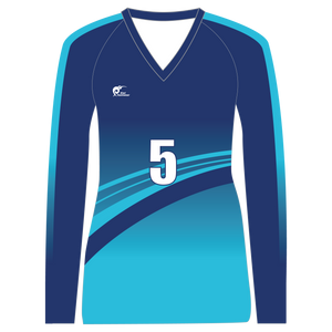 Long Sleeve Womens Volleyball Top, Type: A190001LSV