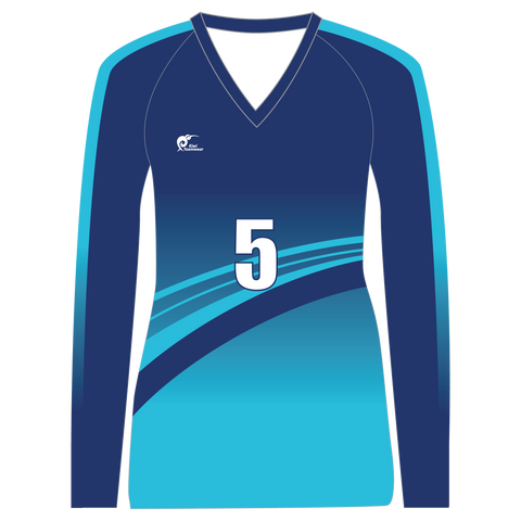 Image of Long Sleeve Womens Volleyball Top, Type: A190001LSV