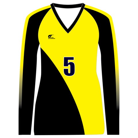 Image of Long Sleeve Womens Volleyball Top, Type: A190002LSV