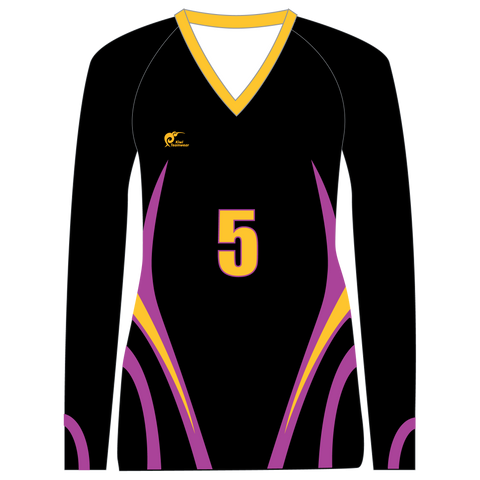 Image of Long Sleeve Womens Volleyball Top, Type: A190009LSV