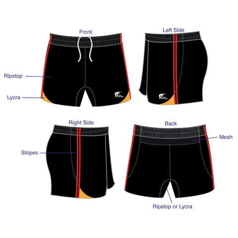 Image of Mens Elite Panel Rugby Shorts, Type: A190286PERS