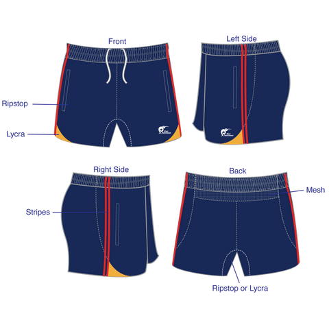 Image of Mens Referee Rugby Shorts, Type: A190304PRRS