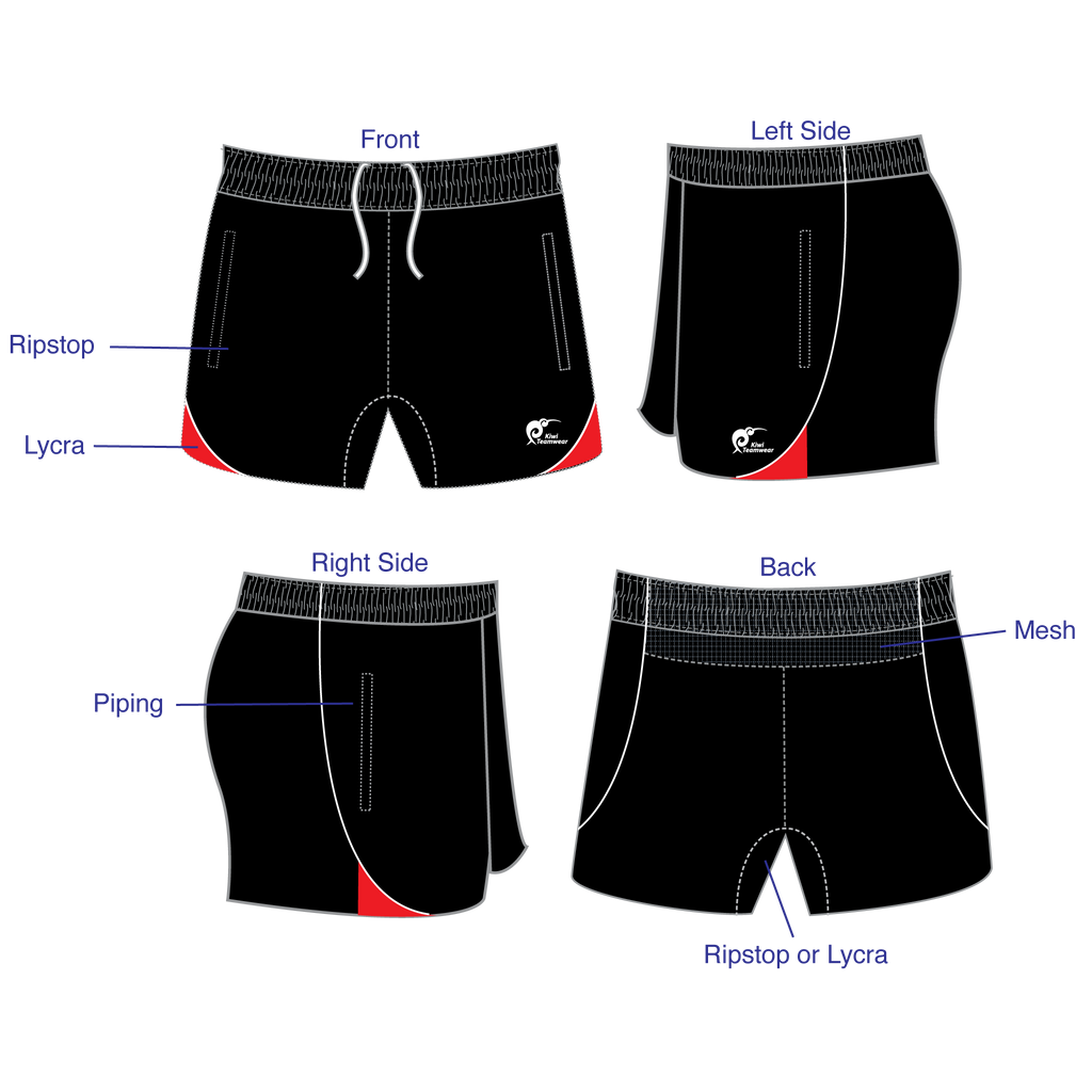 Mens Referee Rugby Shorts, Type: A190305PRRS