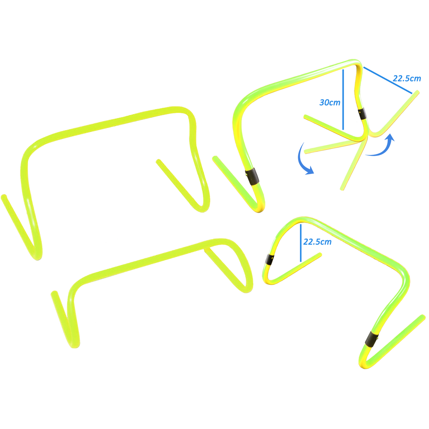 Agility Training Hurdle, Package: Adjustable 225/30 cm (9"/12")