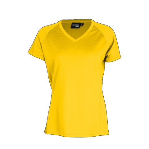Image of Aurora Womens Performance Tee, Colour: Gold