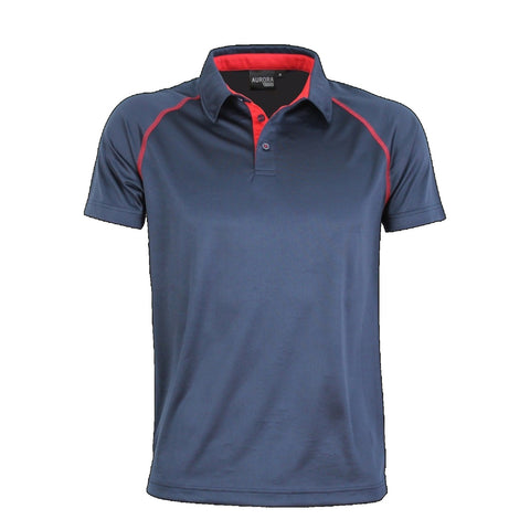 Image of Aurora Mens XTP Performance Polo
, Colour: Navy/Red