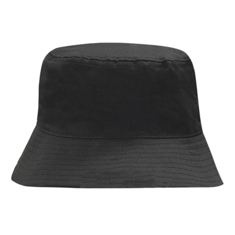 Image of Breathable Poly Twill Bucket Hat, Size: L/XL, Colour: Black