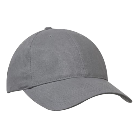 Image of Brushed Heavy Cotton Cap, Colour: Charcoal