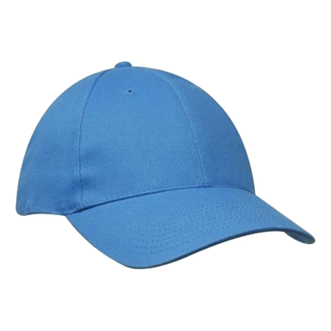 Image of Brushed Heavy Cotton Cap, Colour: Cyan