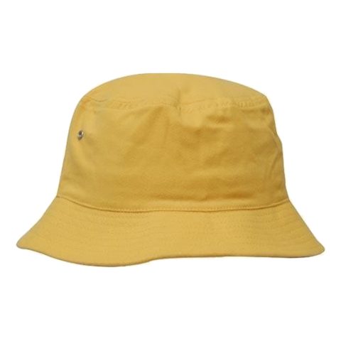 Image of Brushed Sports Twill Bucket Hat, Size: L/XL, Colour: Gold