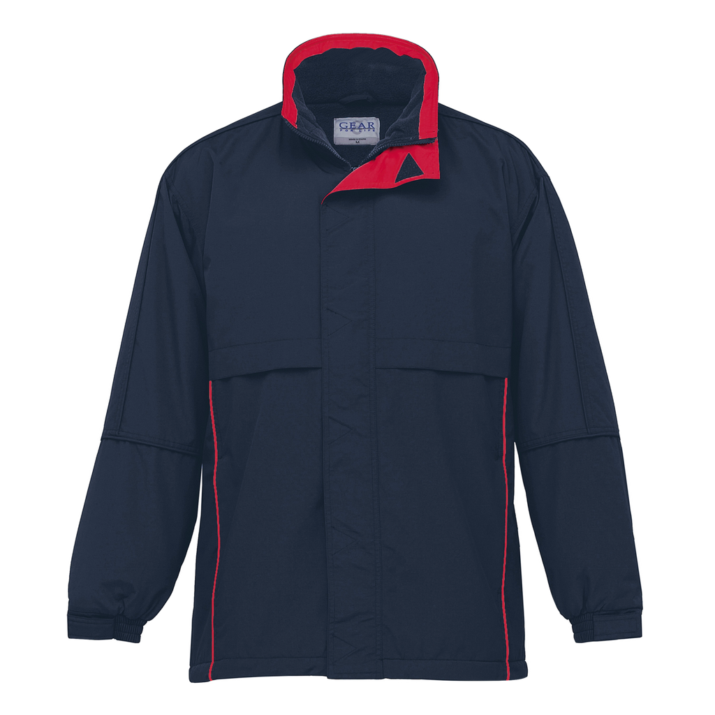 Adults Contrast Basecamp Anorak, Colour: Navy/Red