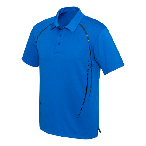 Image of Mens Cyber Polo, Colour: Royal/Silver