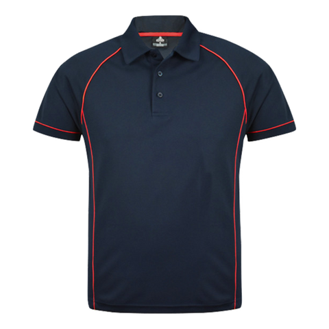 Image of Mens Endeavour Polo, Colour: Navy/Red