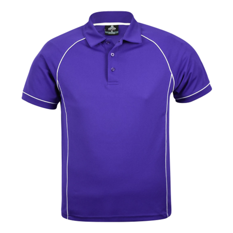Image of Mens Endeavour Polo, Colour: Purple/White