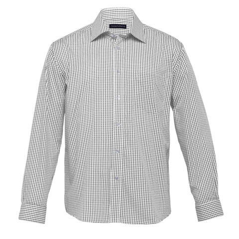 Image of Mens Folio Check Shirt, Colour: White/Black