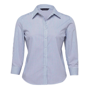 Womens Folio Check Shirt, Colour: White/Navy