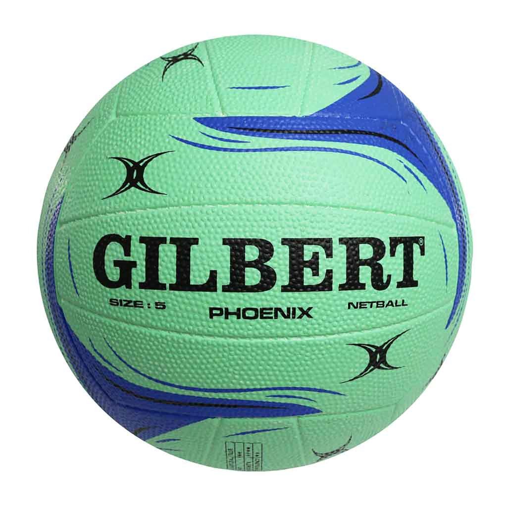 Gilbert Phoenix Trainer Netball, Size: 5, Colour: Green