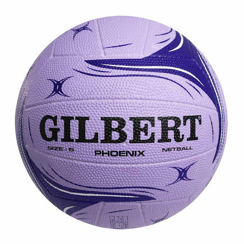 Image of Gilbert Phoenix Trainer Netball, Size: 5, Colour: Purple