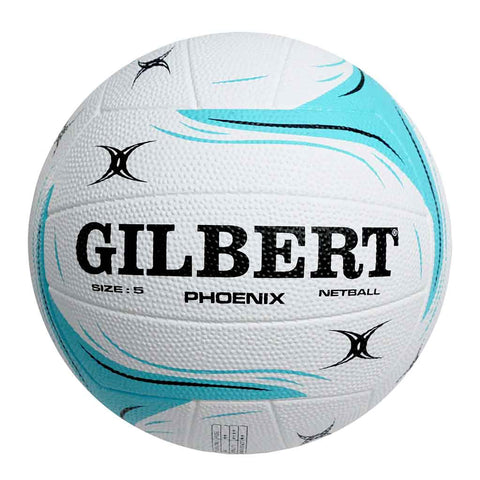 Image of Gilbert Phoenix Trainer Netball, Size: 5, Colour: White