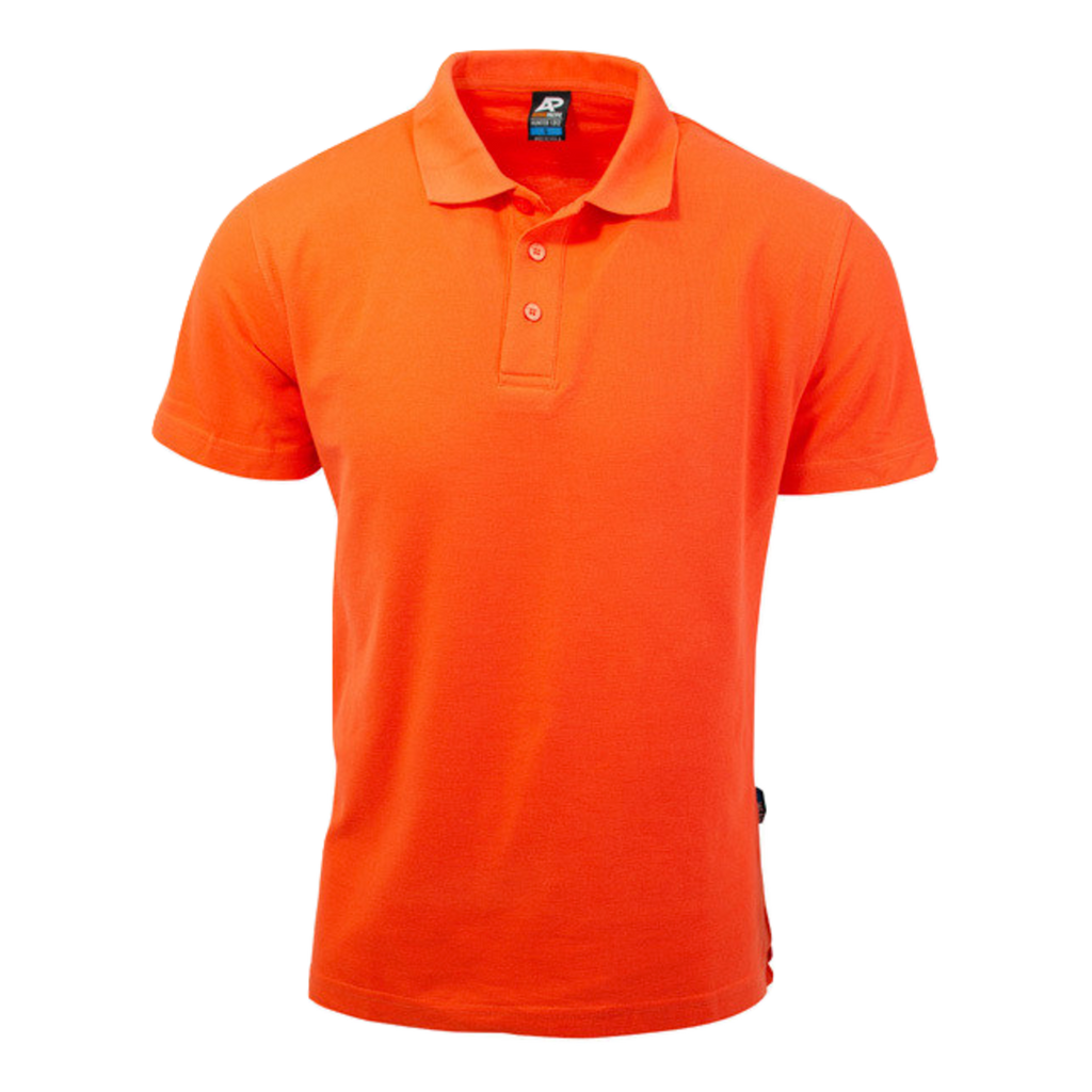 Mens Hunter Polo, Colour: Orange
