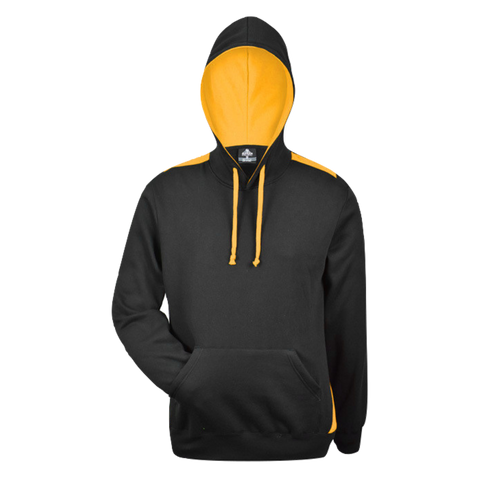 Image of Mens Paterson Hoodie, Colour: Black/Gold