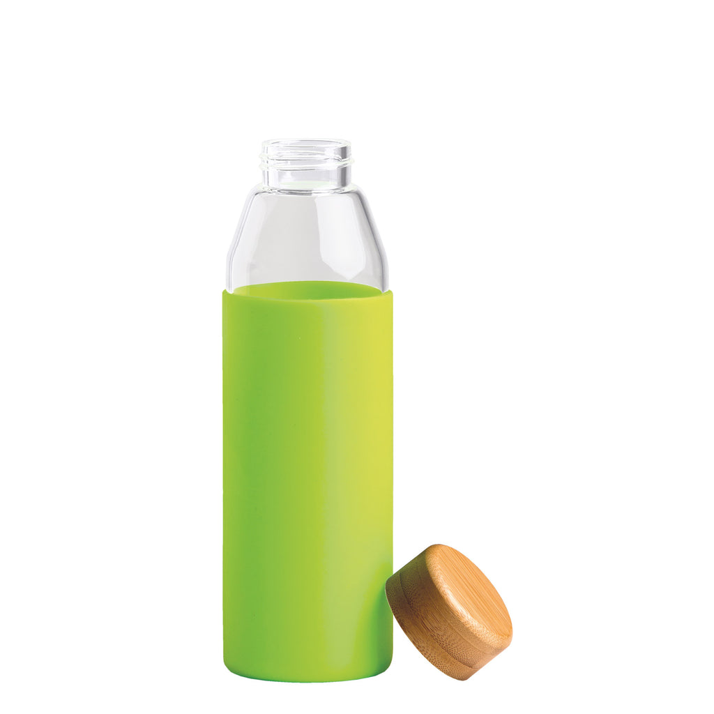 Orbit Glass Bottle, Colour: Lime Green
