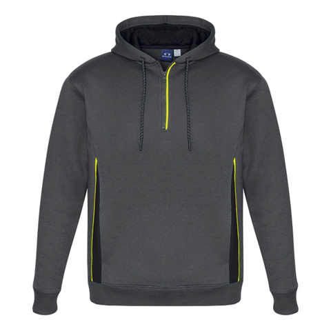 Image of Adults Renegade Hoodie, Colour: Grey/Black/Fl Yellow