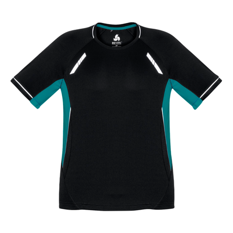 Image of Mens Renegade Tee, Colour: Black/Teal/Silver