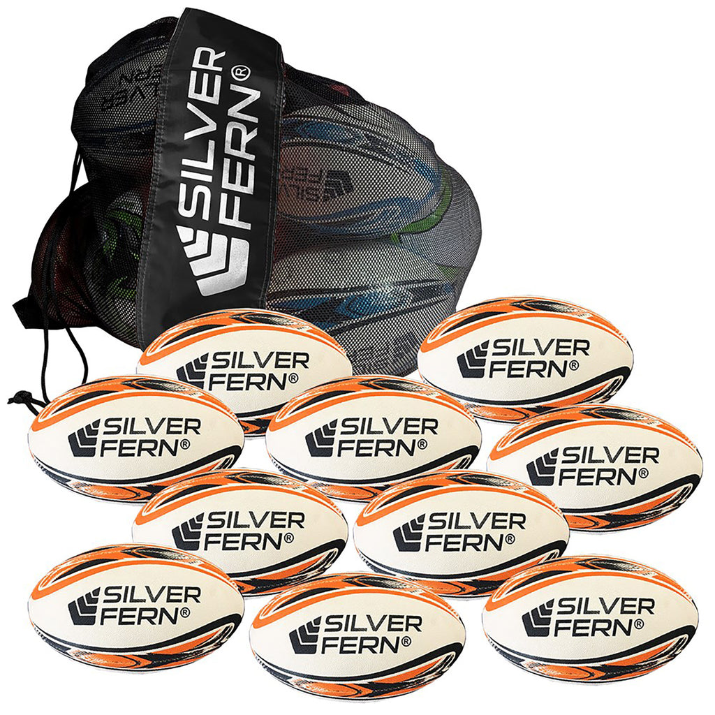 Silver Fern Rugby League Training Ball - 10 Pack, Size: Mini
