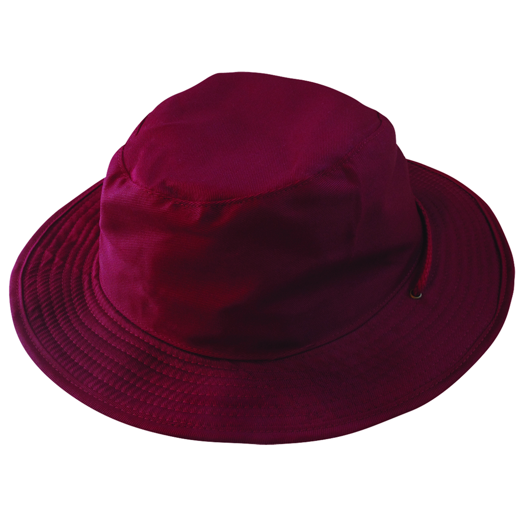 Safari Wide Brim Hat, Size: XL, Colour: Maroon