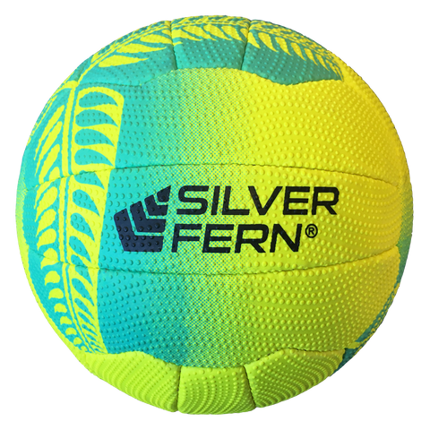 Image of Silver Fern Falcon Netball, Colour: Yellow with Turquoise