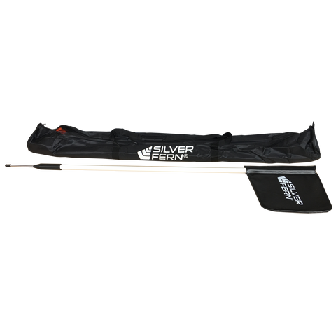 Image of Silver Fern Pole - Spike - Padded Flag, Package: Set of 14 with Bag, Colour: Black