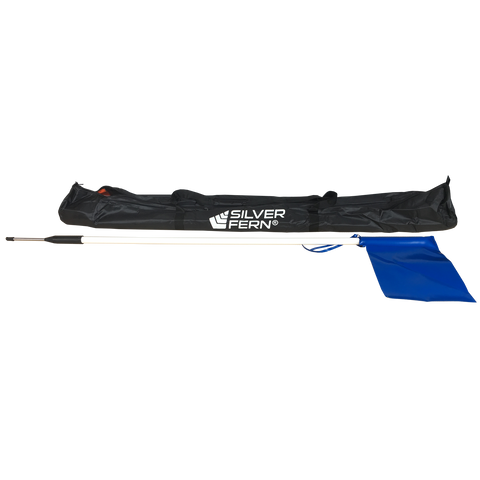 Image of Silver Fern Pole - Spike - PVC Flag, Package: Set of 14 with Bag, Colour: Black